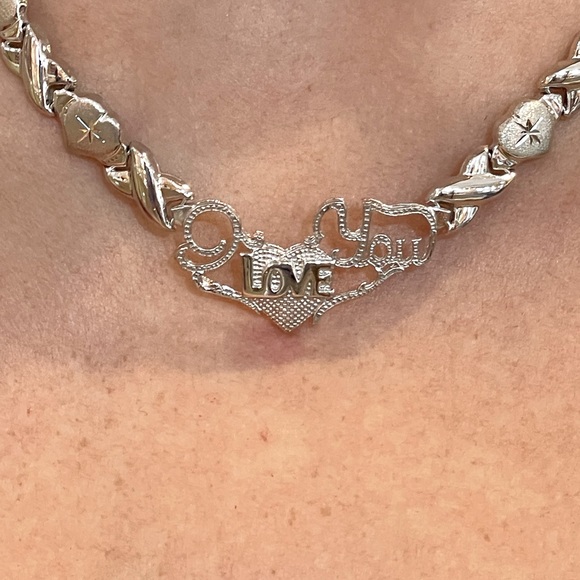 Sterling Silver “I LOVE YOU” x heart set - Picture 3 of 5